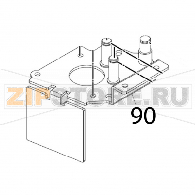 Motor plate set Sato CT408LX DT Motor plate set Sato CT408LX DTЗапчасть на деталировке под номером: 90Название запчасти на английском языке: Motor plate set Sato CT408LX DT.