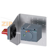 side wall mounted rot. operator emergency-stop IEC IP65 with mounting bracket 24V DC lighting kit accessory for: 3VA6 150/250 3VA5 250 Siemens 3VA9277-0PK57