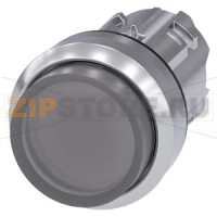 АКТУАТОР КНОПКИ С ВОЗМОЖНОСТЬЮ ПОДСВЕТКИ, 22MM, КРУГЛ., ГЛЯНЦЕВЫЙ МЕТАЛЛ, CLEAR, RAISED BUTTON, БЕЗ ФИКСАЦИИ Siemens 3SU1051-0BB70-0AA0
