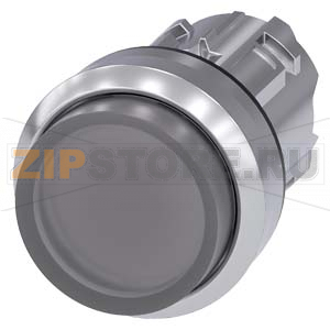 АКТУАТОР КНОПКИ С ВОЗМОЖНОСТЬЮ ПОДСВЕТКИ, 22MM, КРУГЛ., ГЛЯНЦЕВЫЙ МЕТАЛЛ, CLEAR, RAISED BUTTON, БЕЗ ФИКСАЦИИ Siemens 3SU1051-0BB70-0AA0 