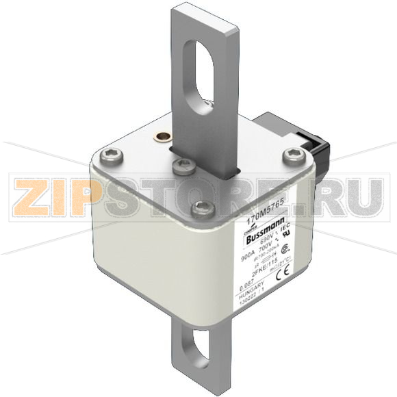 Предохранитель, 900 A, AC 690 В, 200 кА, size 2, 61x77x135 мм, aR, IEC UL Eaton FUSE 900A 690V 