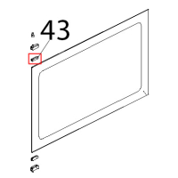Guarn. porta fredda a band. PTFE CAR/CARB, Sp=1 mm Unox XB 403G