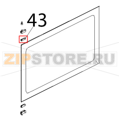 Guarn. porta fredda a band. PTFE CAR/CARB, Sp=1 mm Unox XB 403G Guarn. porta fredda a band. PTFE CAR/CARB, Sp=1 mm Unox XB 403GЗапчасть на деталировке под номером: 43
