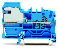 1-проводные клеммы с размыкателем нейтрали; 2,5 мм; Push-in CAGE CLAMP®; 2,50 mm; синие Wago 2002-7114