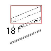 Profilo paracalore cruscotto inox Unox XBC 804