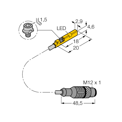 Датчик магнитного поля Turck BIM-UNR-AN6X-0.3-RS4 