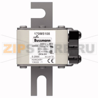 Предохранитель, 400 A, AC 690 В, 200 кА, 2, 61x77x108 мм, aR, DIN, IEC Eaton FUSE 400A 690V 2KN