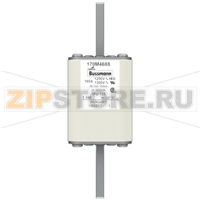 Предохранитель, 160 A, AC 1250 В, 100 кА, size 1, 53x69x160 мм, aR, IEC UL Eaton FUSE 160A 125 