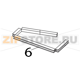 Edge guard Toshiba TEC B-852-TS22-QQ-R Edge guard Toshiba TEC B-852-TS22-QQ-RЗапчасть на деталировке под номером: 6