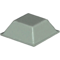 Ножка приборная 20.5х20.5х7.5 мм, клейкая, серая, 1 шт Toolcraft PD2205G