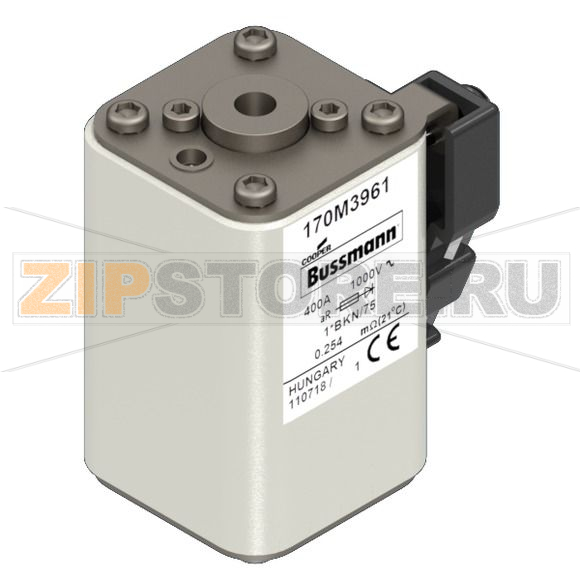 Предохранитель, 400 A, AC 1000 В, 150 кА, size 1, 43x61x74 мм, aR, IEC UL Eaton FUSE 400A 1000 