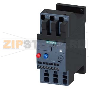 Реле перегрузки 23...28 A, для защиты электродвигателя, типоразмер S0, КЛАСС 10, отдельная установка, главная цепь: пружинные клеммы, вспом. цепь: пружинные клеммы, сброс: ручной-авто Siemens 3RU2126-4NC1 