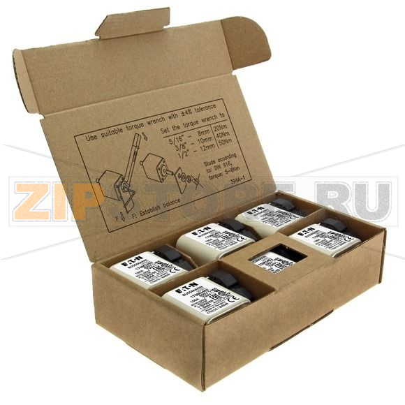 Предохранитель, 100 A, AC 690 В, 200 кА, size 1, 45x59x51 мм, aR, IEC UL Eaton FUSE 100A 690V 