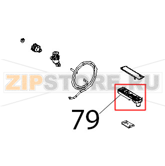 Staffa sup. porta Unox XBC 815G Staffa sup. porta Unox XBC 815GЗапчасть на деталировке под номером: 79