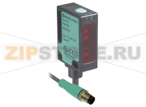 Диффузный датчик Background suppression sensor ML8-8-H-350-IR/25/65a/103/115b Pepperl+Fuchs Описание оборудованияBackground suppression sensor, 350 mm adjustable detection range, red light, light on, PNP output, fixed cable with M12 plug