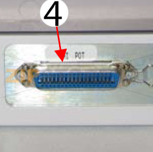 Parallel com. connector Zebra P310i Parallel com. connector Zebra P310iЗапчасть на деталировке под номером: 4