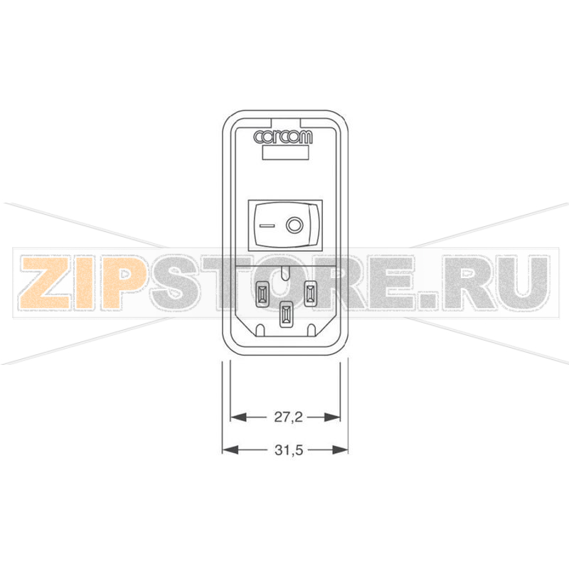 Фильтр сетевой 250 В/AC, 6 А, 1 шт TE Connectivity PS0S0DS6B 
