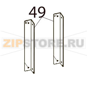 Blind plate Toshiba TEC B-SX5T-TS22-QM-R Blind plate Toshiba TEC B-SX5T-TS22-QM-RЗапчасть на деталировке под номером: 49
