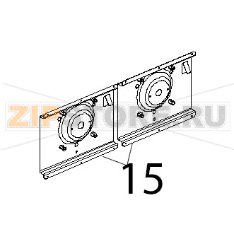 Profilo sostegno motore L.M. Unox XF 193 Profilo sostegno motore L.M. Unox XF 193Запчасть на деталировке под номером: 15