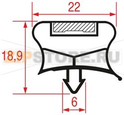 GUARNIZIONE AD INCASTRO 1790x670 mm 
