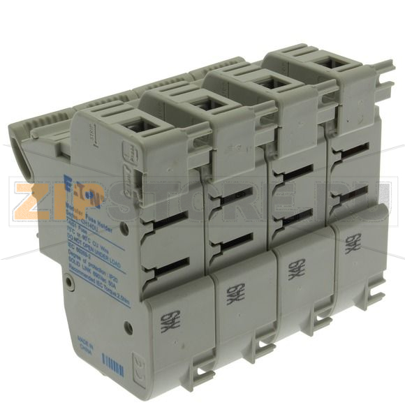 Держатель предохранителя, 50 A, AC 690 В, 14x51 мм, 3P + N, IEC Eaton 3P+N 14x51 Fuse Holder 