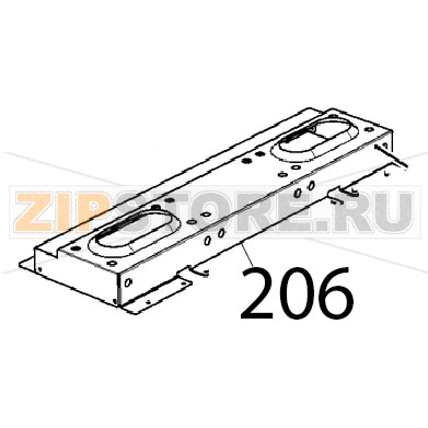 Scatola sup. bruciatore ATM V2 Unox XBC 615EG Scatola sup. bruciatore ATM V2 Unox XBC 615EGЗапчасть на деталировке под номером: 206