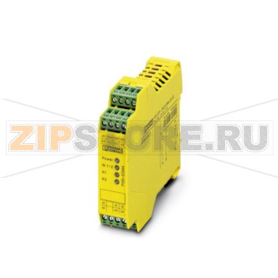 Предохранительное реле для контроля аварийного останова и управления защитной дверцей до SIL 3 или категории 4 Phoenix Contact PSR-SPP- 24UC/ESM4/2X1/1X2 PL e согласно EN ISO 13849, одно- или двухканальный режим, автоматическая или ручная активация, 2 цепи активации, входное напряжение 24 В перем./пост. тока.Минимальный заказ: 1 шт.Упаковка: 1 шт.