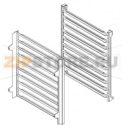 Pair of polished tray holders Angelo Po FX101E3   Pair of polished tray holders Angelo Po FX101E3Запчасть на 