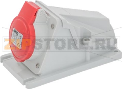 3-ЕХ ШТЫРЬКОВАЯ НАСТЕННАЯ РОЗЕТКА + N + PE 16 A 