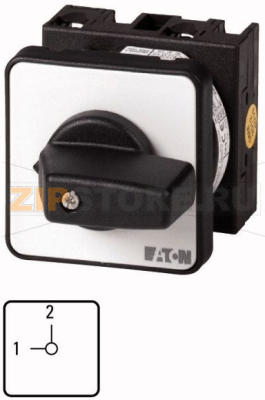 Переключатель, контакты: 2, 20 A, панель: USV-NETZ, 90°, с фиксацией Eaton T0-1-15541/E 