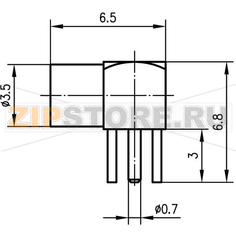 Разъем MMCX, 50 Ом, 1 шт Telegärtner J01341A0031 
