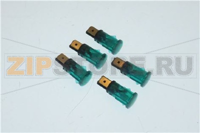 LAMPADA SPIA VERDE 230V 5 PEZZI 