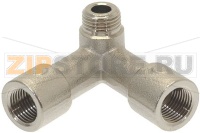 ТРЕХСТОРОННИЙ ФИТИНГ Ø 1/8"F-1/8"F-1/8"M