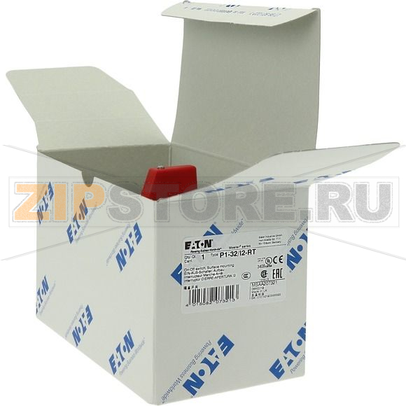Переключатель вкл/выкл, 3-полюсн., 32 A Eaton P1-32/I2-RT 