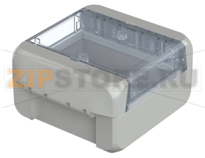 Корпус, 89x80x47 мм, поликарбонат UL 94 V0, прозрачная крышка Bopla B 080805 PC-V0-G 7035 