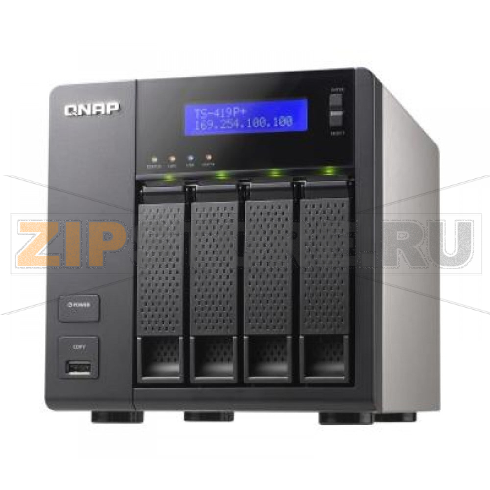 Накопитель сетевой QNAP TS-419P-PLUS 