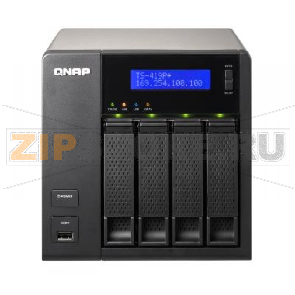 Накопитель сетевой QNAP TS-419P-PLUS 