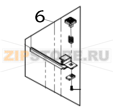 Label guide assembly TSC TX610 Label guide assembly TSC TX610Запчасть на деталировке под номером: 6