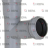 HT TEE 67°30&#039; - Ø 40MM - HT TEE 67°30&#039; - Ø 40MM