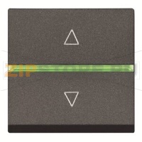 Механизм электронного выключателя жалюзи, двухмодульный, антрацитовый ABB 2CLA226120N1801