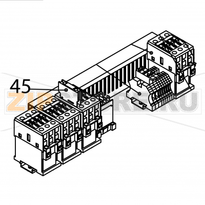 Auxiliary contact (dryer) Fagor FI-2700I Auxiliary contact (dryer) Fagor FI-2700IЗапчасть на деталировке под номером: 45Название запчасти Fagor на английском языке: Auxiliary contact (dryer) FI-2700I.