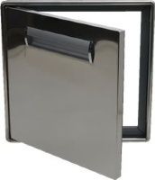 SPORTELLO INOX SINGOLO SX H=45