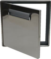 SPORTELLO INOX SINGOLO SX H=45