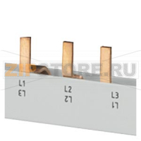 ШТЫРЬЕВАЯ ШИНА, 2ФАЗ. 10ММ2., 990MM, ИЗОЛИР.СЕРАЯ ДЛЯ УЗО 2P (3МОД.) + УОДП Siemens 5ST3735-2