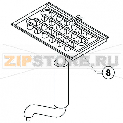 Evaporator 18 g. (standard) Brema CB 955 Evaporator 18 g. (standard) Brema CB 955Запчасть на деталировке под номером: 8Название запчасти Brema на английском языке:&nbsp;Evaporator 18 g. (standard) CB 955.