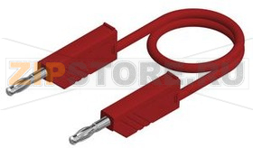 Провод тестовый 0.25 м, красный Hirschmann MLN 25/2.5 RED 