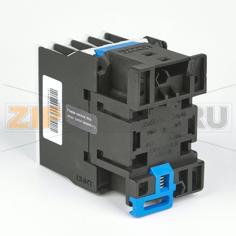 Контактор 12 А, 5.5 кВт, 3 полюса, 50 Гц, 1НО Chint NC1-1210 