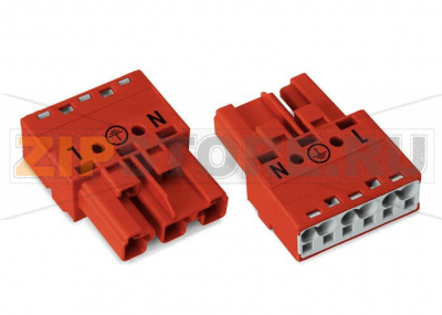 Штекер; 3-пол.; Код. P; 4,00 mm; красные Wago 770-1313 Protected against mismating and maintenance-freePush-in CAGE CLAMP® spring pressure connection technology allows solid conductors to be simply pushed into a unit.Two wire connections per pole for loops or bridgesAdditional variable coding is possible....