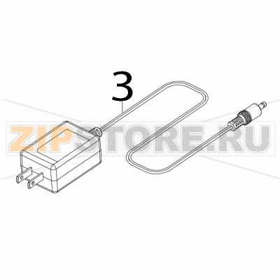 Power adaptor/ US TSC TDM-30 Power adaptor/ US TSC TDM-30Запчасть на деталировке под номером: 3