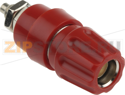 Колодка клеммная 4 мм, 63 A, 60 В, M6x0.75, красная Hirschmann 930136101 